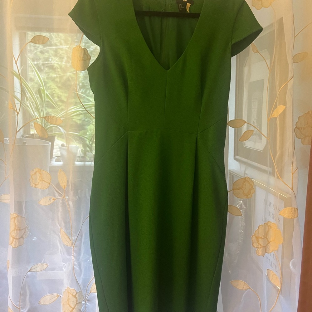 H&M Classic Green Midi Dress